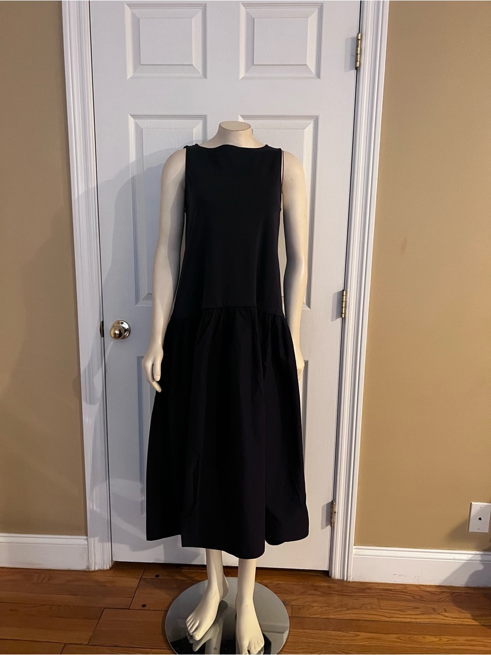 SLEEVELESS DROPPED-WAIST MAXI DRESS - Picture 5 of 14